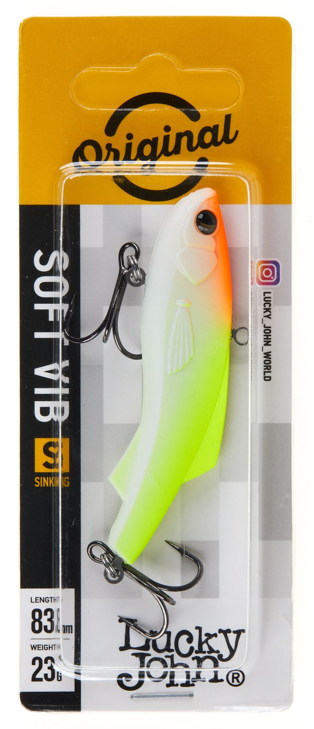 Воблер тонущий вертикальный LJ Pro Series SOFT VIB 83/021