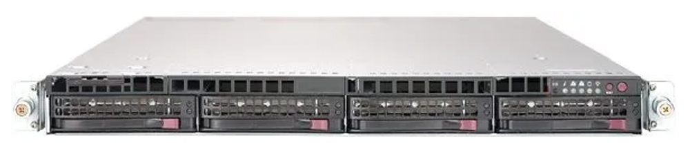 Сервер Supermicro SuperServer 6019U-TRT без процессора/без ОЗУ/без накопителей/количество отсеков 3.5" hot swap: 4/2 x 750 Вт/LAN 10 Гбит/c