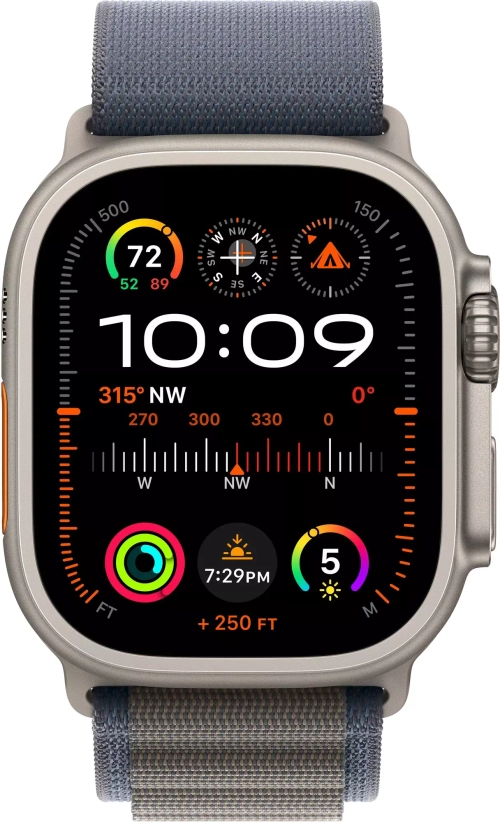 Умные часы Apple Watch Ultra 2 49 мм Titanium Case GPS + Cellular, Blue Alpine Loop L