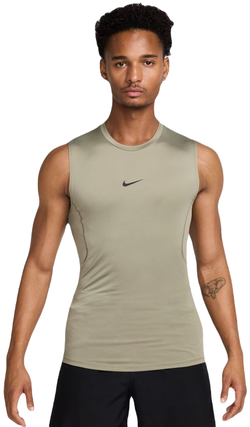 Компрессионная одежда Nike Pro Dri-Fit Tight Sleeveless Fitness - светло-армейский/черный