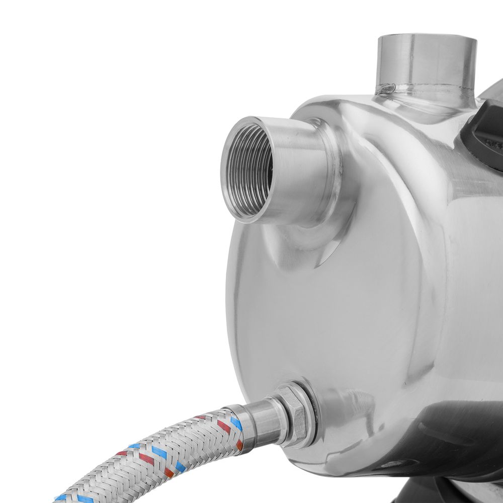 Насосная станция WPS800-24S, 800 Вт, напор 40 м, 4600 л/ч, ресивер 24 л, нержавейка Denzel