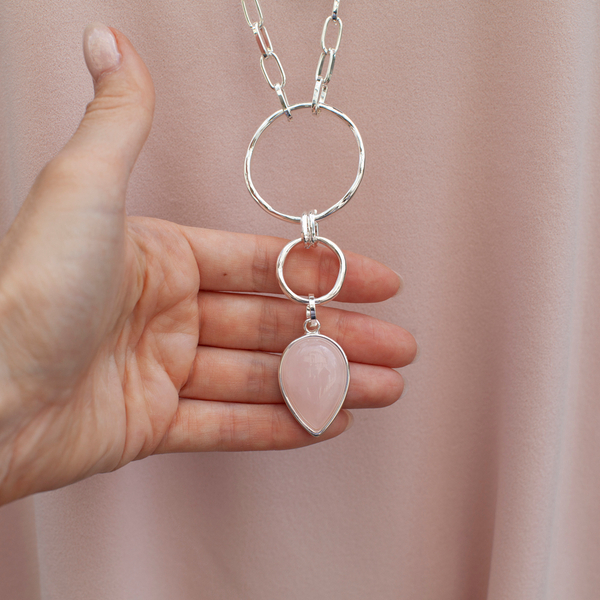 Колье Fiore Luna ROSE QUARTZ LN3171-4 R/S