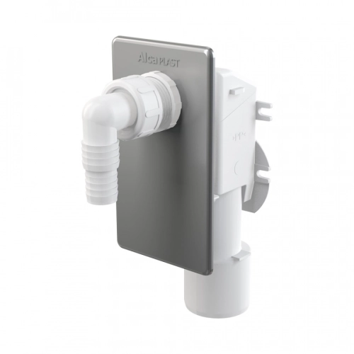 AlcaPlast Сифон для стиральной машины под штукатурку хромированный APS3