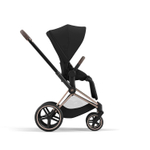 Детская коляска Cybex Priam IV 3 в 1 Sepia Black на шасси Rosegold