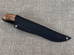 Финский нож Пуукко, сталь 95Х18, рукоять мореная карельская берёза