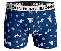 Мужские спортивные боксеры Björn Borg Cotton Stretch Boxer 3P - white/print/mint