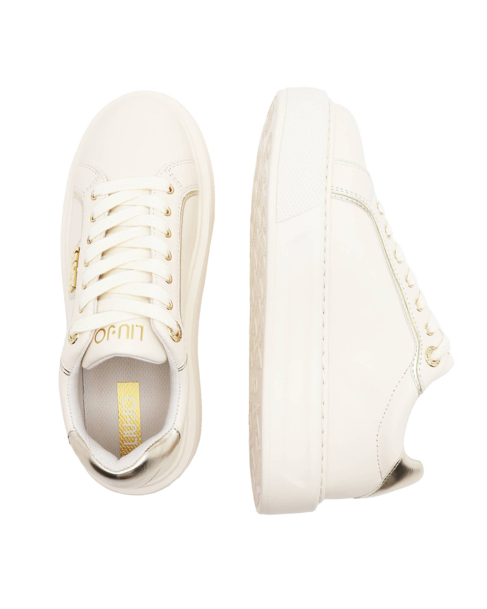 Кожаные кроссовки kylie 18 Liu Jo - бежевый(BA3131 PX026)