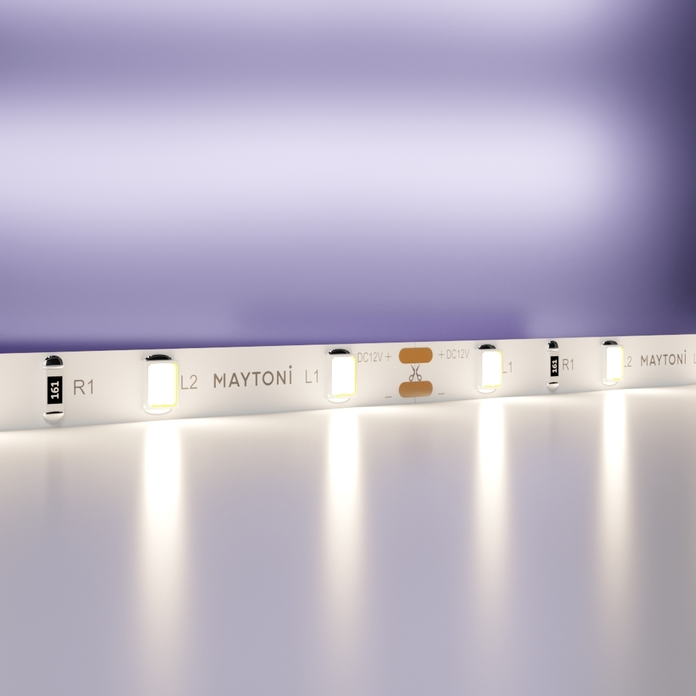 Светодиодная лента Maytoni 12В 2835 4,8Вт/м 4000K 5м IP20 5мм