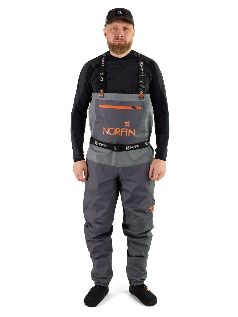 Полукомбинезон заброд. Norfin PILOT STOCKINGFOOT GRAY р.XXL