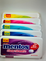 MENTOS набор освежающих пастилок CleanBreath с цинком, без сахара, (5 шт. по 21 г), Турция