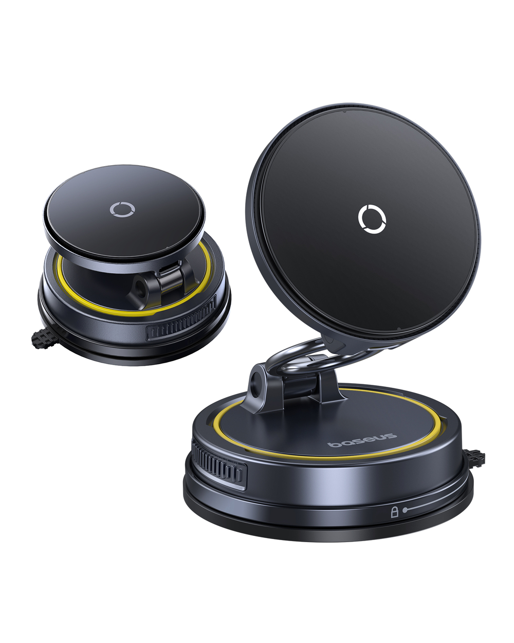 Автомобильный держатель с беспроводной зарядкой Baseus PrimeTrip VC2 Flex Pro Magnetic Wireless Mount Suction Cup Version 15W (MagSafe)