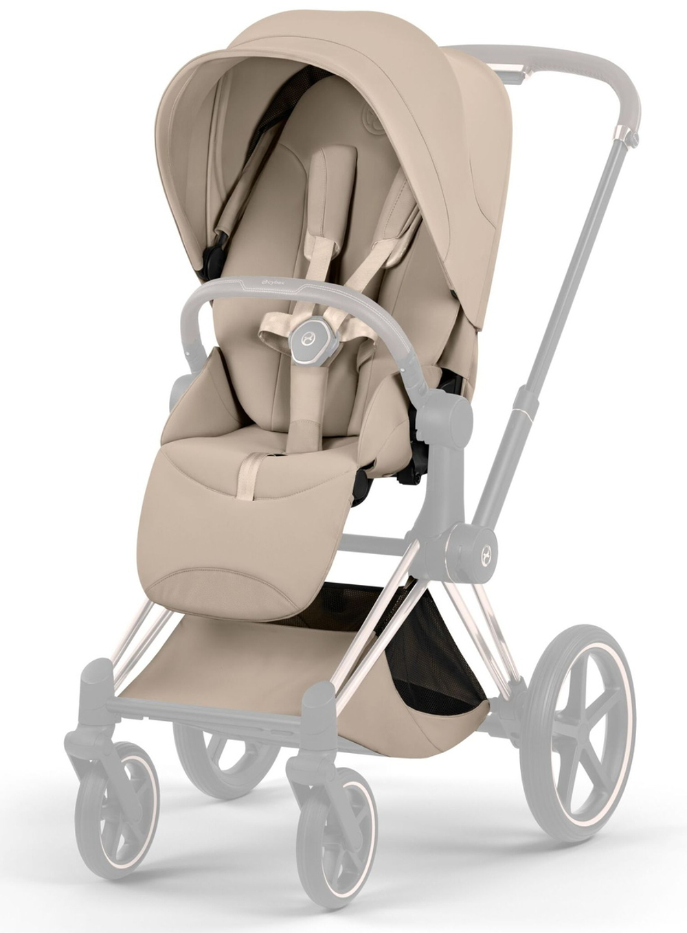 Коляска Cybex Priam V Rosegold Style Collection 2 в 1 Cozy Beige