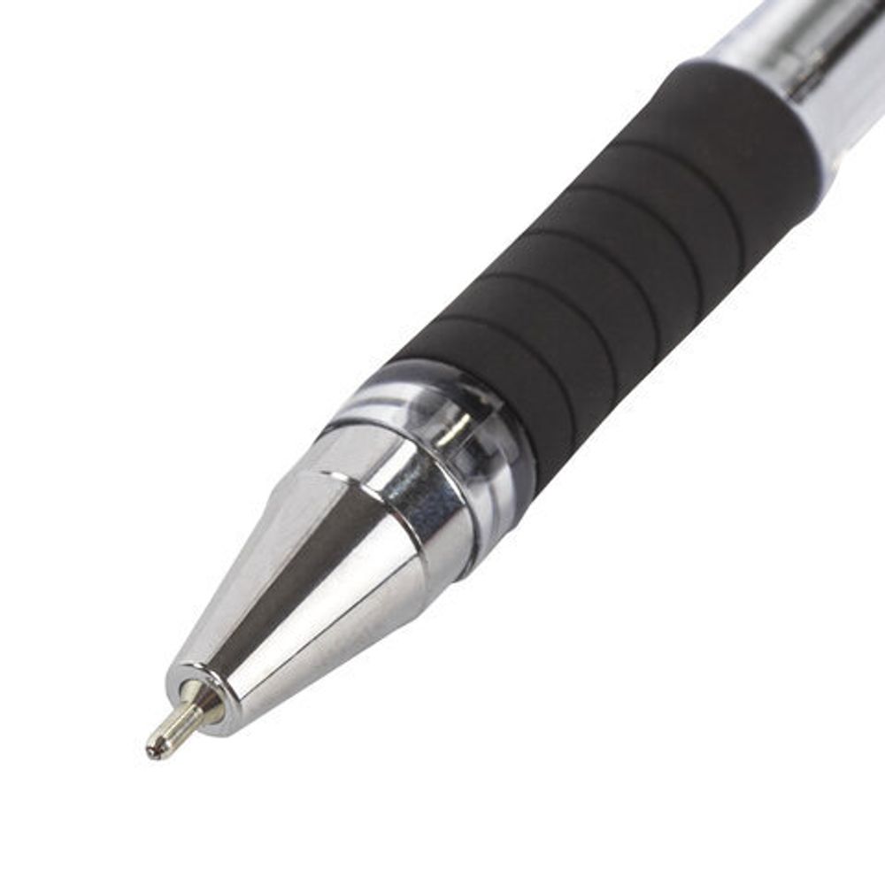 Ручка шариковая масляная с грипом BRAUBERG "Model-XL" ORIGINAL, 1шт, ЧЕРНАЯ, узел 0,7 мм, линия письма 0,35 мм, 143243