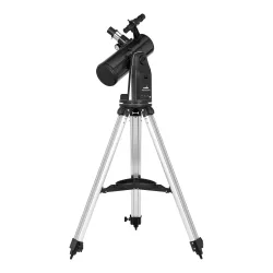 Телескоп Sky-Watcher N100 mini Virtuoso GTi, настольный - вид сзади на алюминиевой треноге