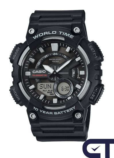 Casio AEQ-110W-1A — мужские электронные часы