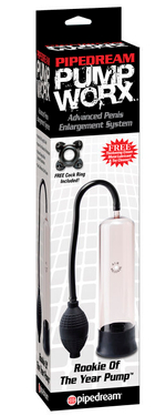 Ручная вакуумная помпа для мужчин с грушей Beginner&rsquo, s Power Pump (Цвет: прозрачный с черным)