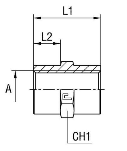 Соединение PS М 16х1.5 М 16х1.5 CAST