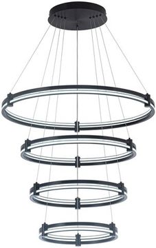 Люстра подвесная LED 120W 2800К-6500К 4006/02/04P чёрный Tooring Stilfort