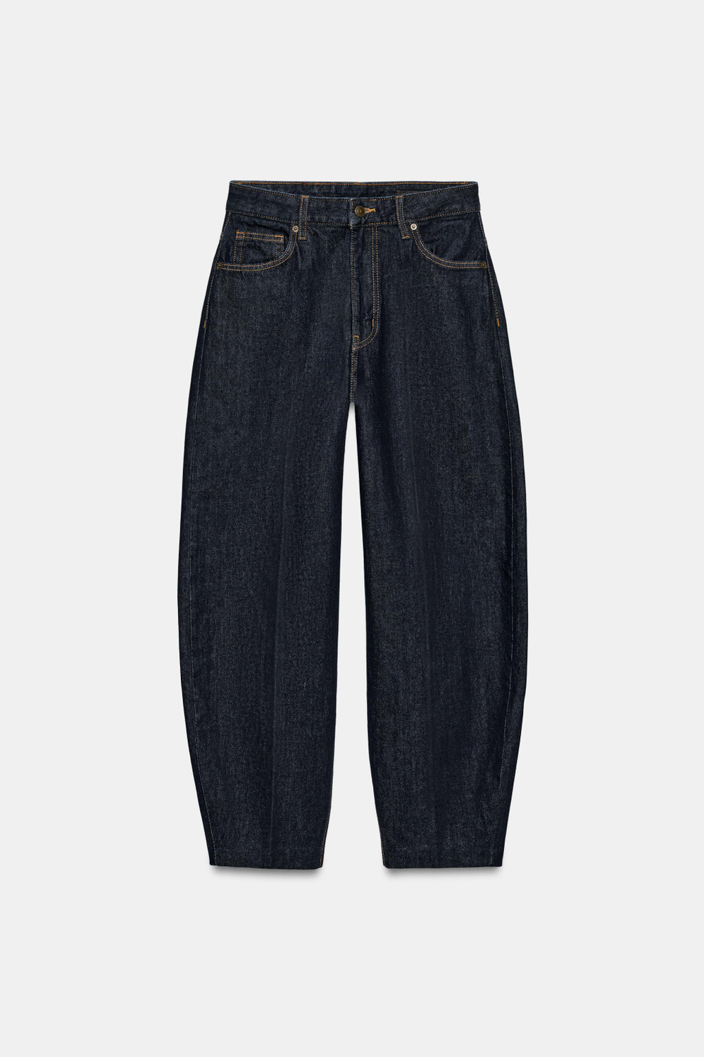 ДЖИНСЫ TAPERED С ВЫСОКОЙ ПОСАДКОЙ — ZW COLLECTION — ZARA