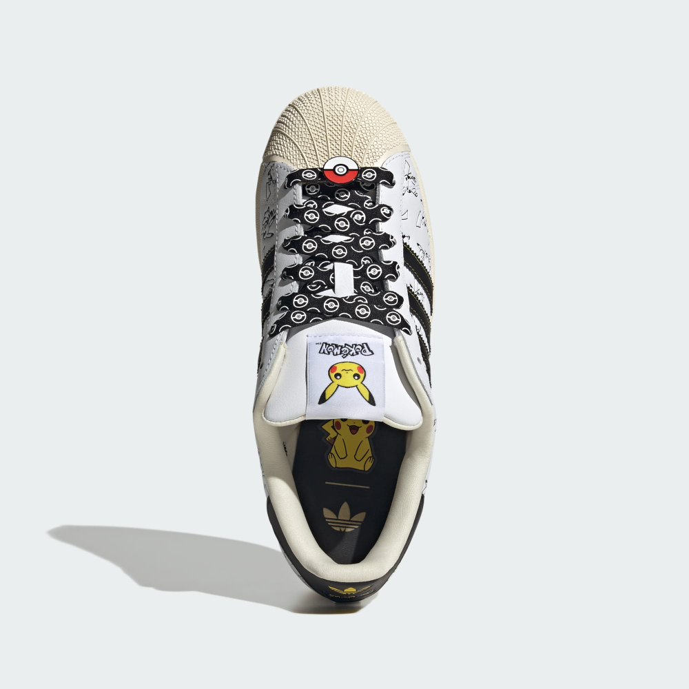 Adidas Кроссовки Pokémon Superstar II, белый/черный