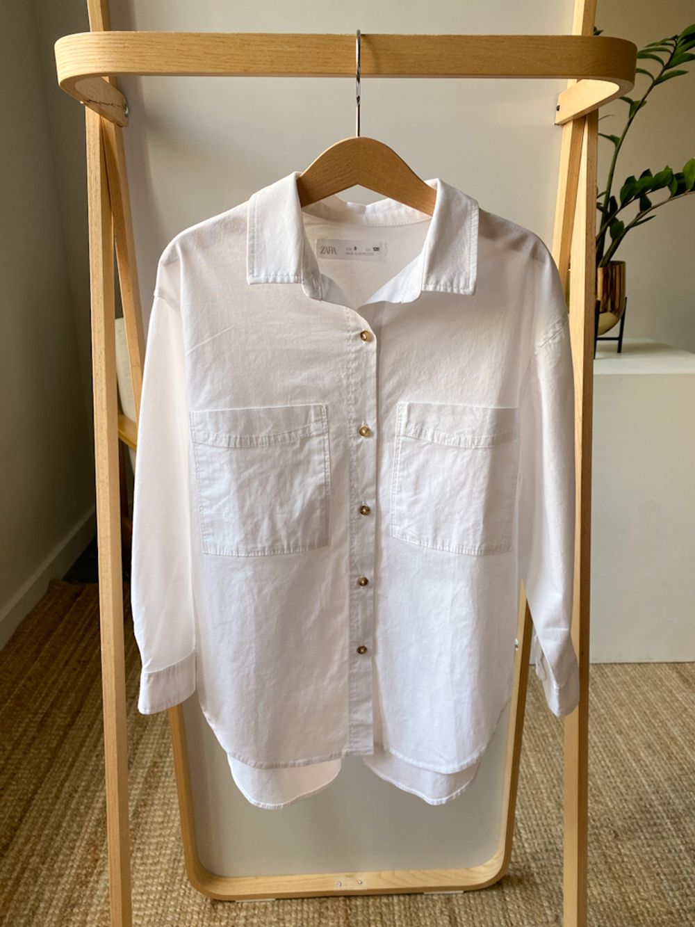 Хлопковая рубашка Zara, 128