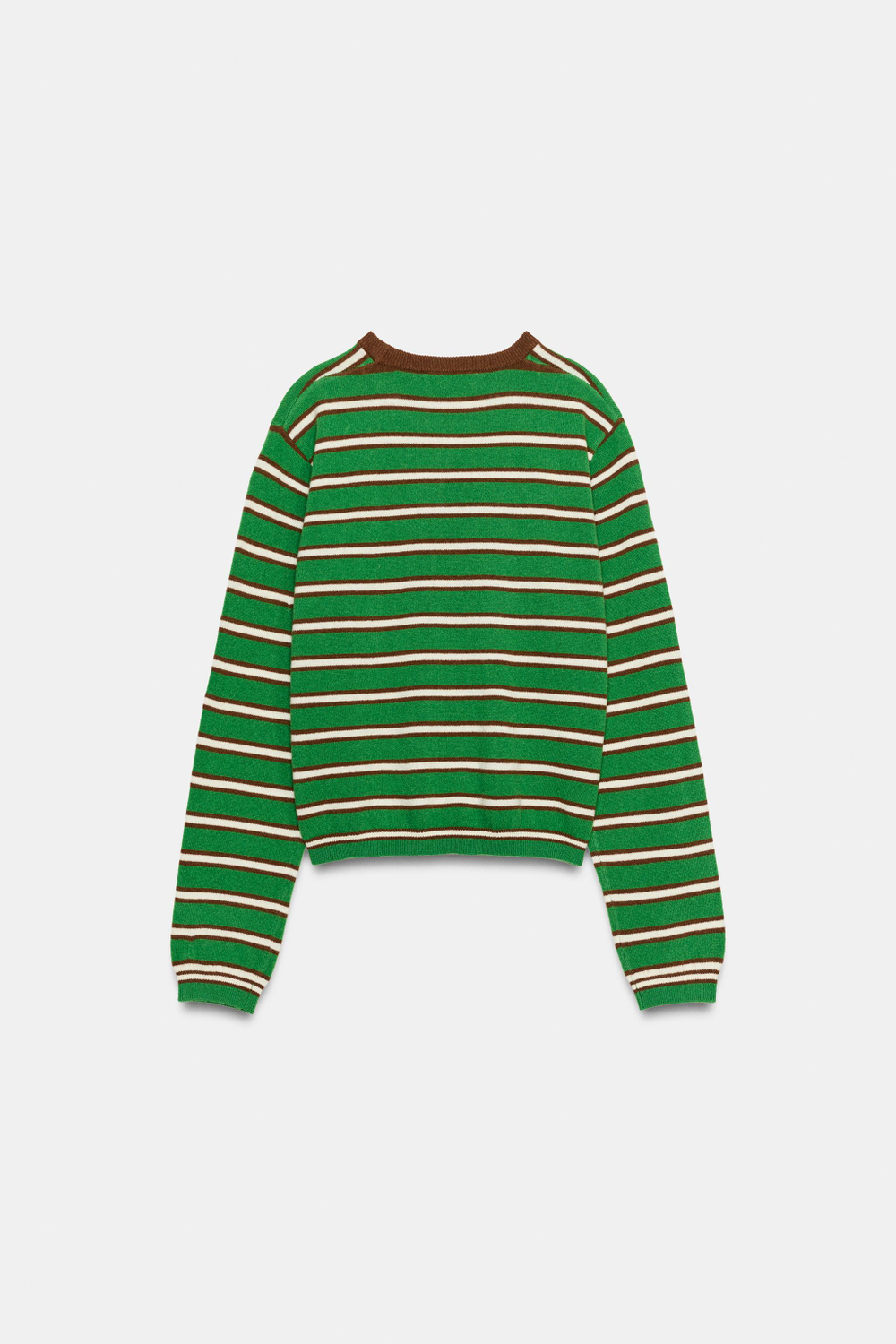 СВИТЕР В ПОЛОСКУ ИЗ 100% ШЕРСТИ — ZARA