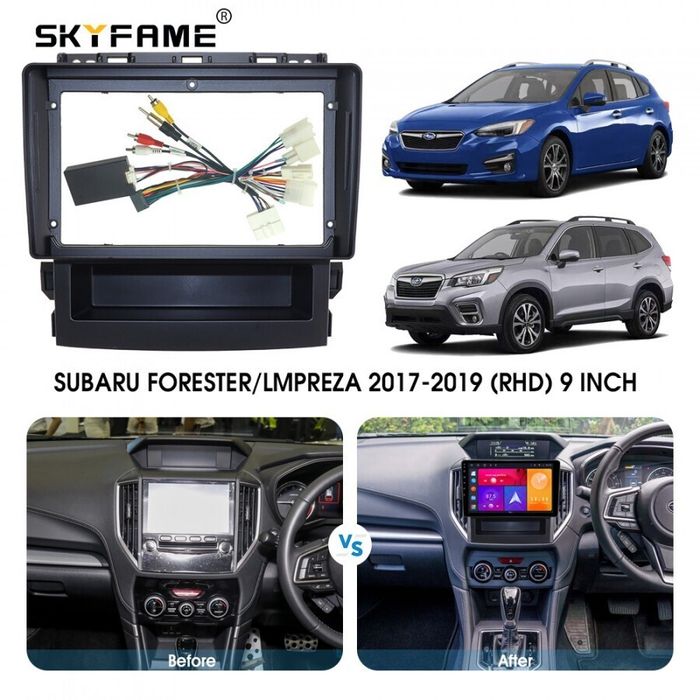 Магнитола для Subaru 2017-2023 Forester 5, XV 2, Impreza 5 - Kuberg QLed+2K, Android 14, TS105, Быстрейшая, CarPlay, SIM-слот