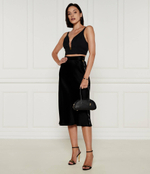Кожаная сумка-трапеция Lulu Michael Kors - черный(30T4G1US5T)