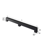 Конвектор напольный Royal Thermo STEP-130/130/2000-2-N-BL-LG-BL