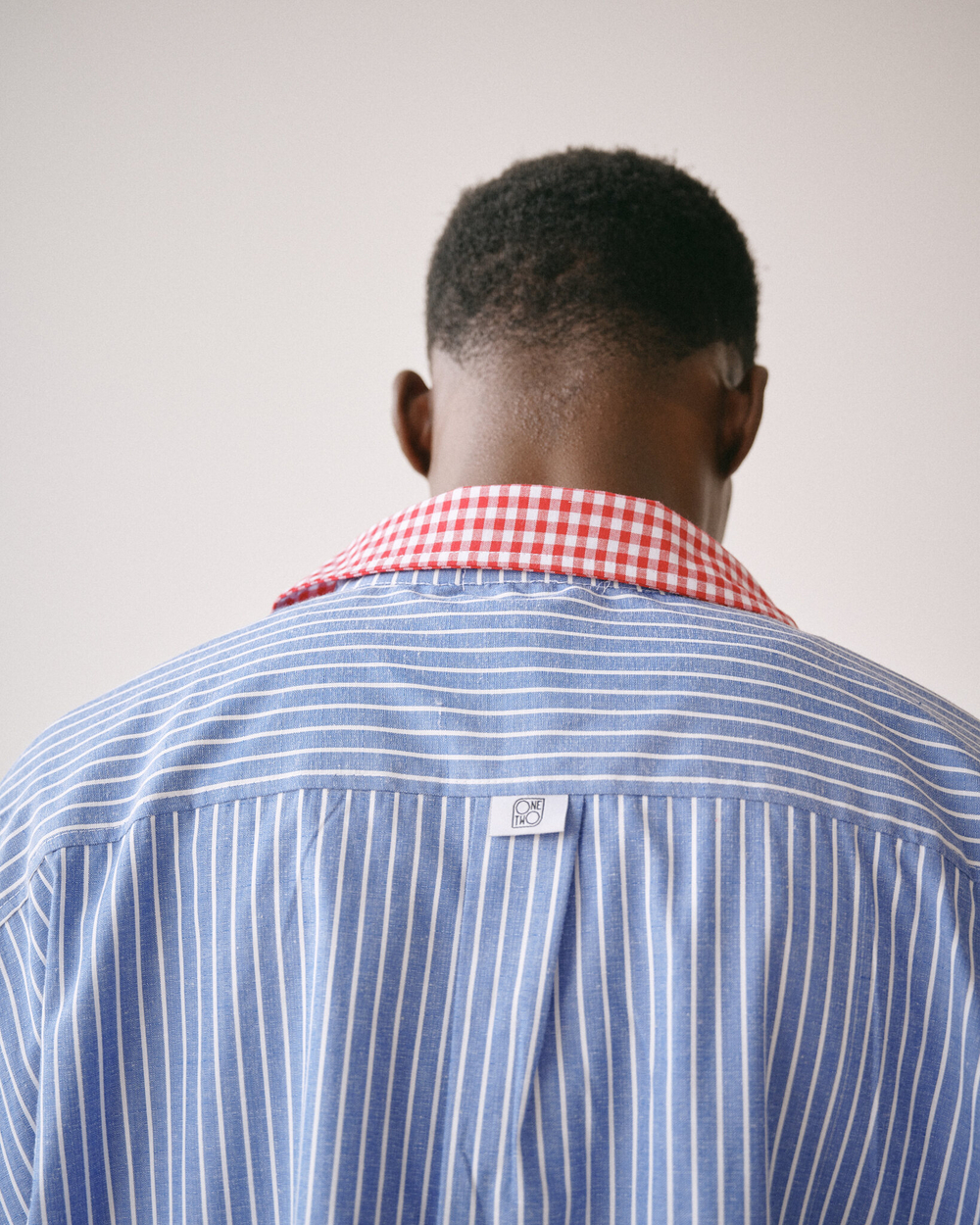 Oversized Shirt Blue-Red