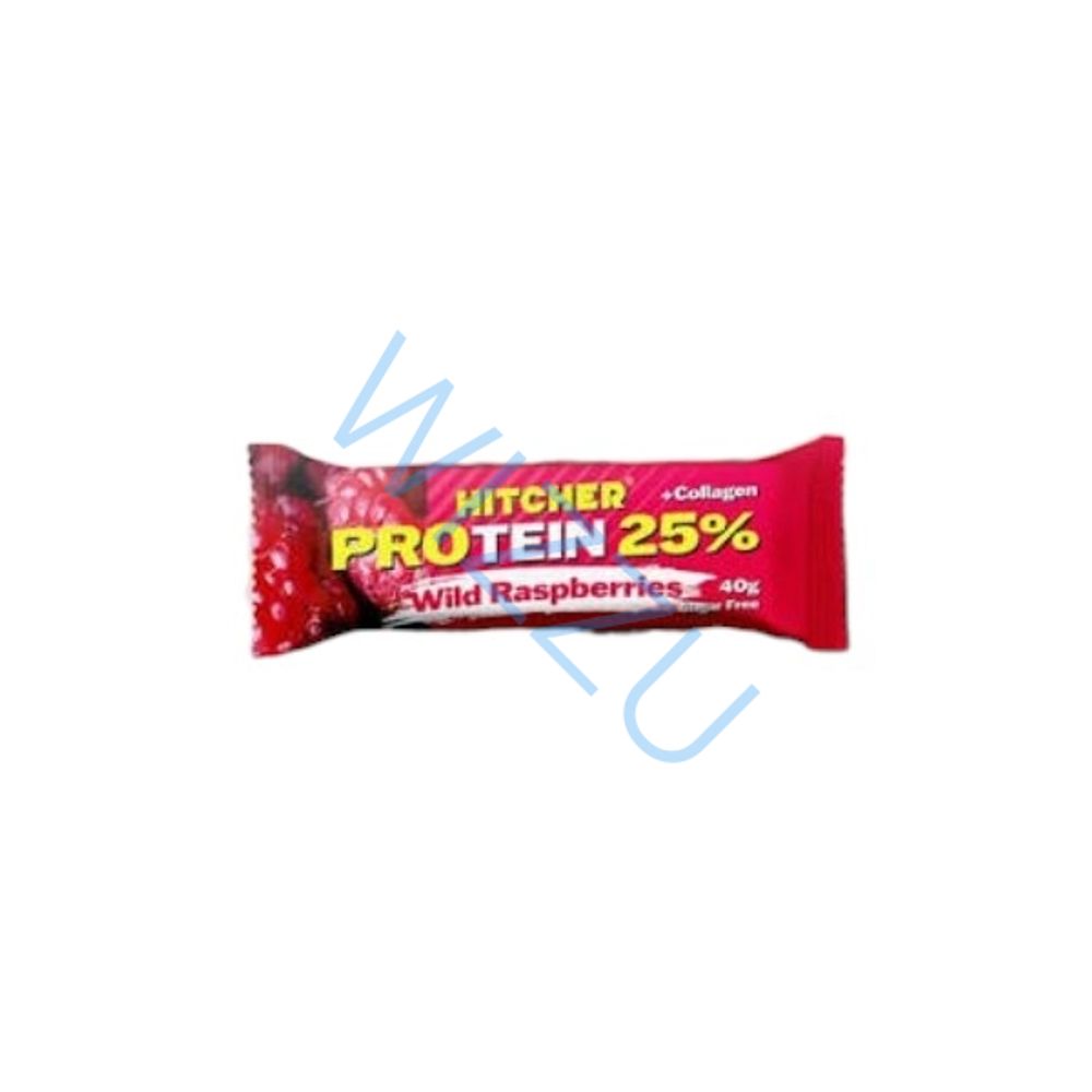 Батончик HITCHER обогащенное протеином 25% "Клубника" protein 40г