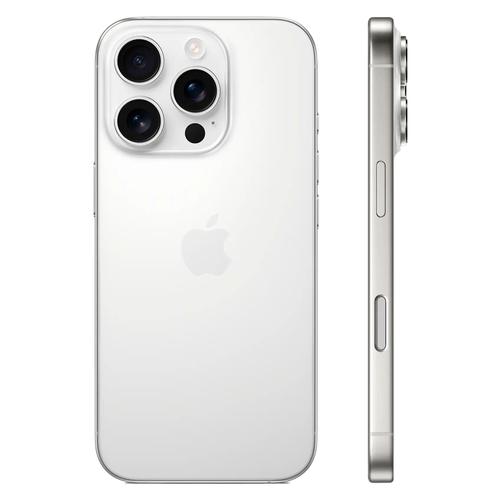 Смартфон Apple iPhone 16 Pro 128GB, Dual Sim, White Titanium (Титановый белый)
