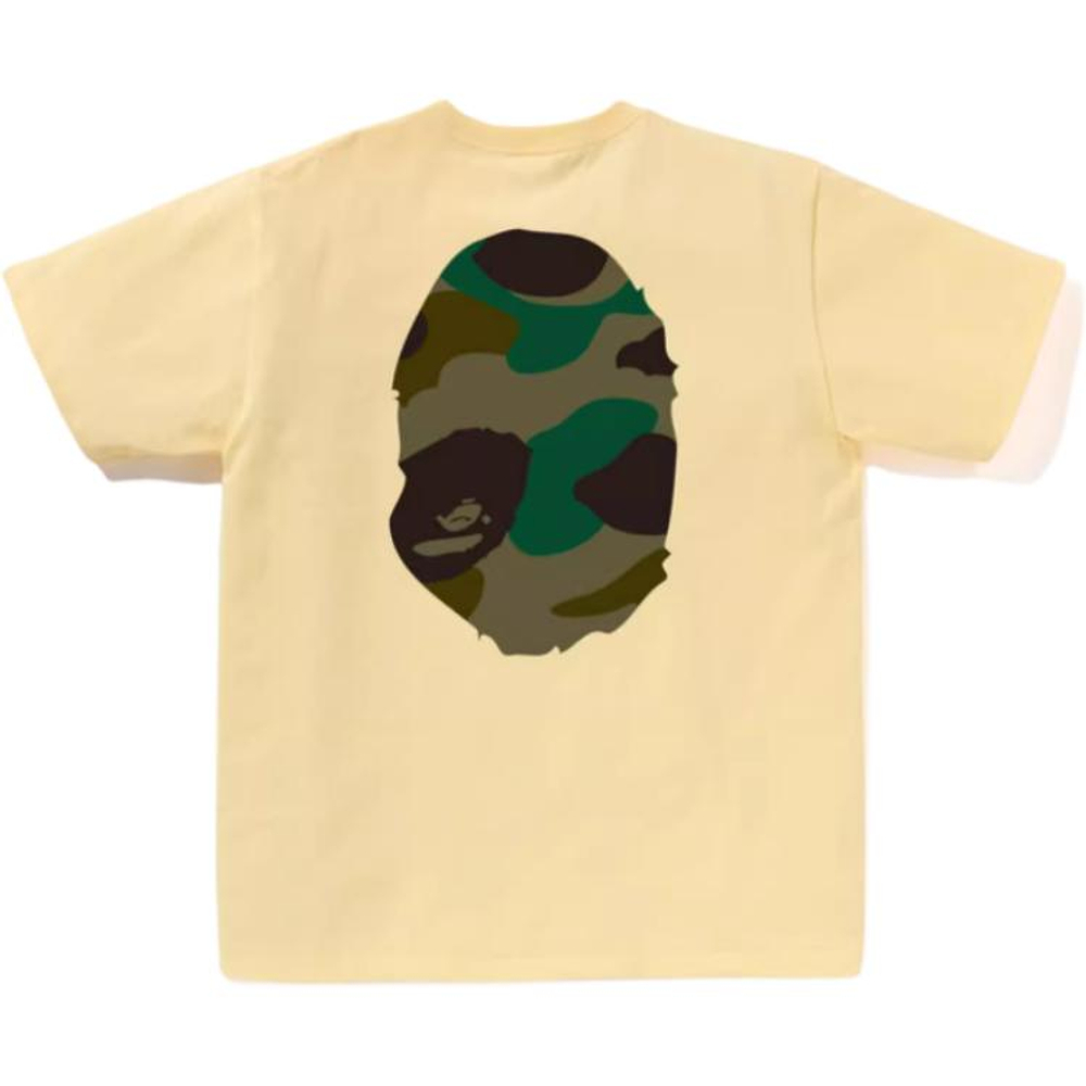 A Bathing Ape Giant 1st Camo Big Ape Head Tee желтый
