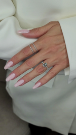 Кольцо с бриллиантом Эмеральд 1.5 ct