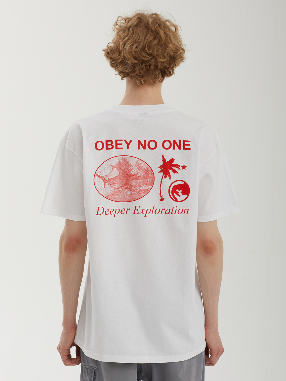 Мужская Футболка Obey Deeper Exploration