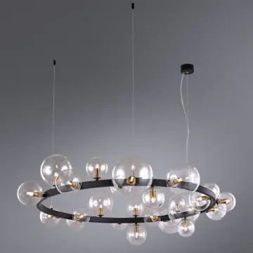 Подвесной светильник 24*G9 A7790SP-24BK черный Vincent Arte Lamp