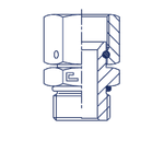 Штуцер FNA JIC 1.1/16" UNF 7/8"