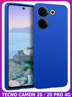 Мягкий Soft Touch чехол из силикона для TECNO CAMON 20 / 20 PRO 4G с бархатной подкладкой