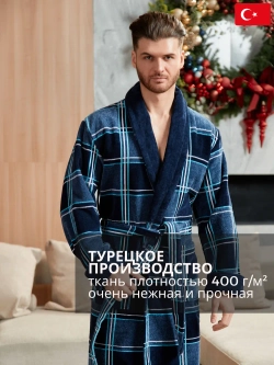 Махровый мужской халат