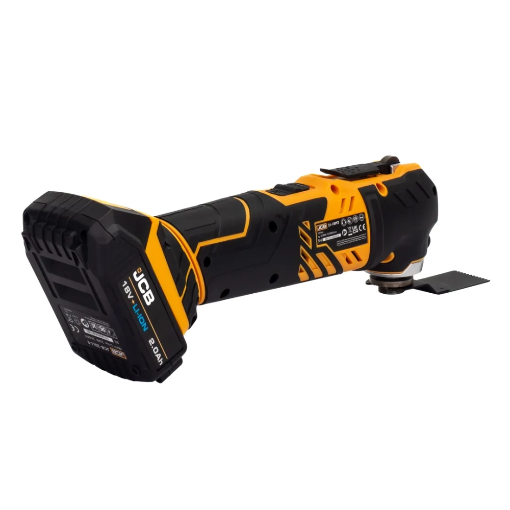 Инструмент многофункциональный (JCB-18MT-B-E)18V,5000-15000 об/мин в в к-те с зарядным устройством(JCB-18VFC-E)2.4A и батареей аккум(JCB-20LI-E) 2.0AH JCB JCB-18MT-2XB-E