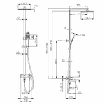 Душевая система Lemark Tropic LM7004C Хром