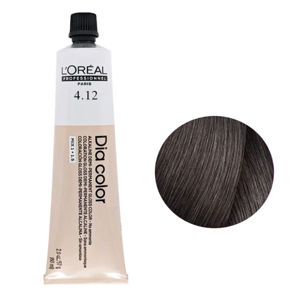 L'Oreal Professionnel Dia Color 4.12 - Краситель 60 мл