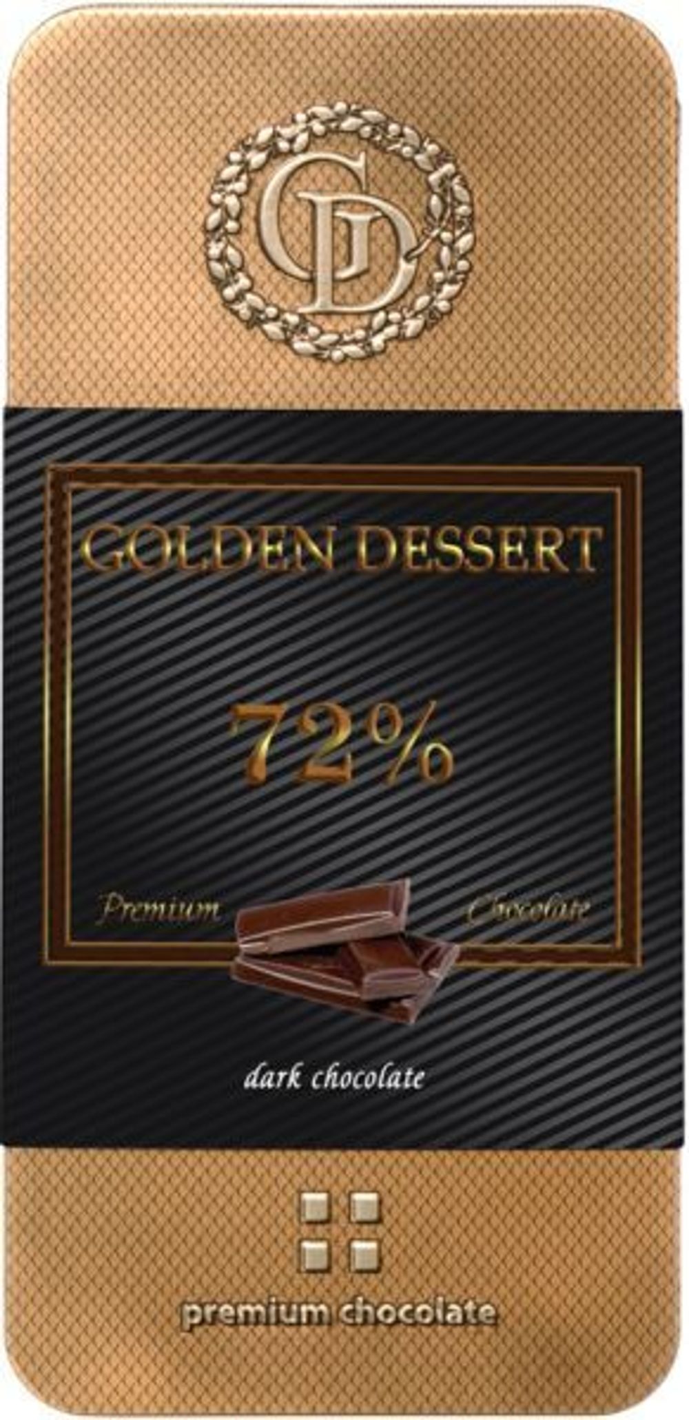 Golden шок. горький 72% 100гр