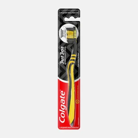 Зубная щетка Colgate Зиг Заг Древесный уголь средней жесткости в ассортименте