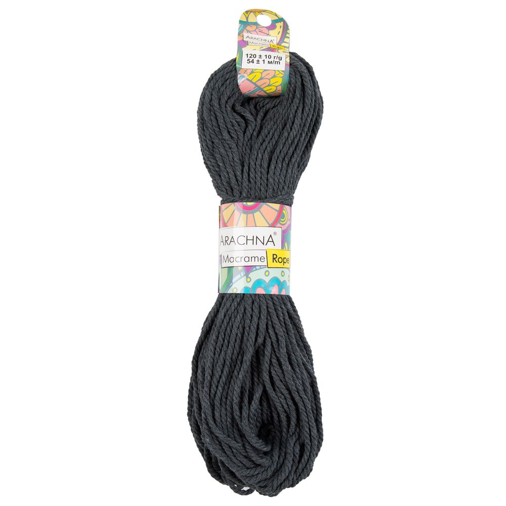Пряжа Arachna Macrame Rope / уп.3 мот. по 120г, 54м, 103 серый Пряжа Arachna Macrame Rope / уп.3 мот. по 120г, 54м, 103 серый