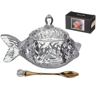 Икорница с ложкой коллекция муза 16*10 см.355-231