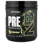 NutraBio, PRE-Workout, предтренировочный комплекс, лимонный взрыв, 627 г (1,38 фунта)