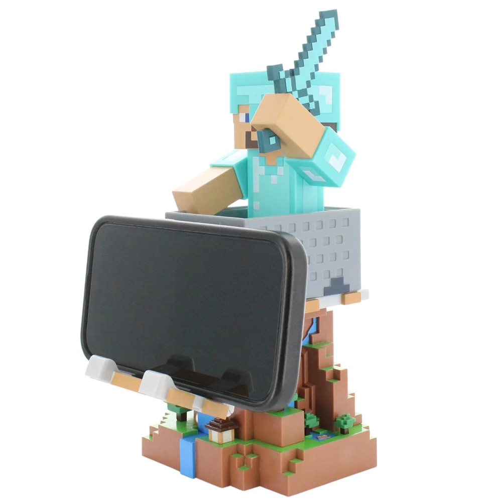 Подставка Cable Guys: Minecraft: Steve in Diamond Armour