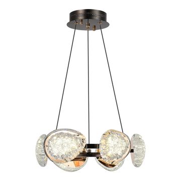 Светильник подвесной LED 48W 4000K SL6018.203.48 чёрный/золотистый Enigma ST-Luce