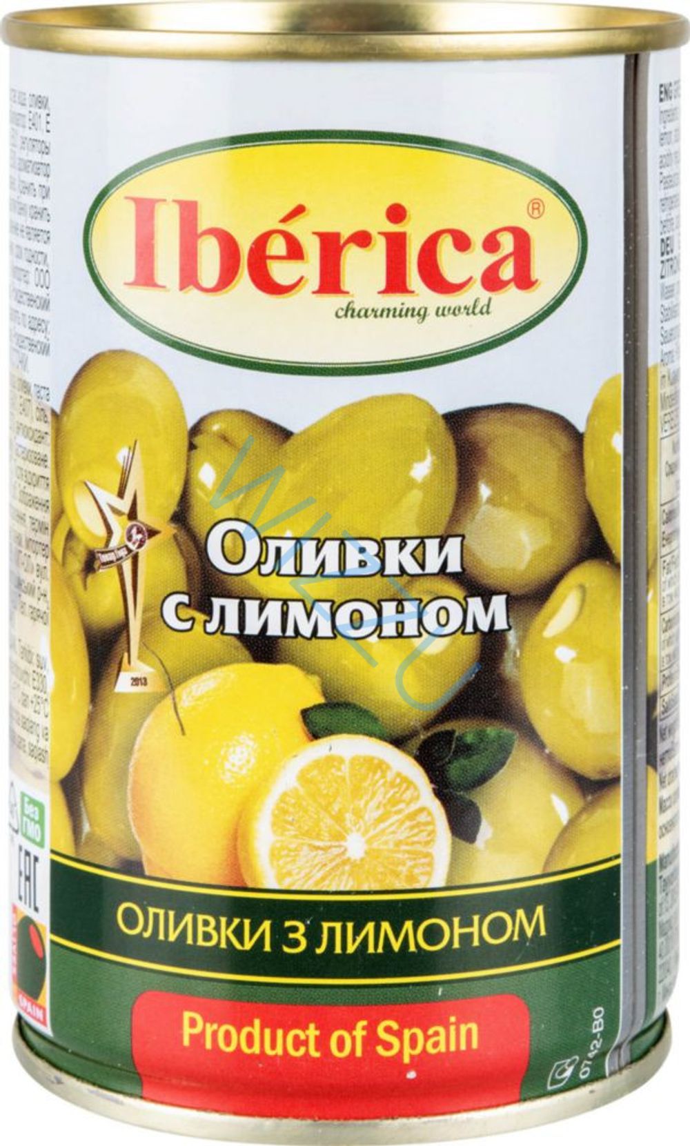 Оливки Иберика с лимоном ж/б 300г